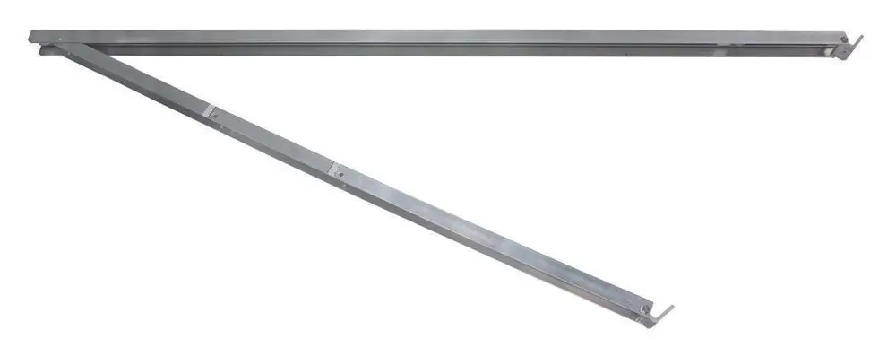 Aufständerung für Schrägdach, geeignet für Flachkollektoren, hergestellt von Vaillant. Metallkonstruktion mit Montagepunkten für eine stabile Befestigung.